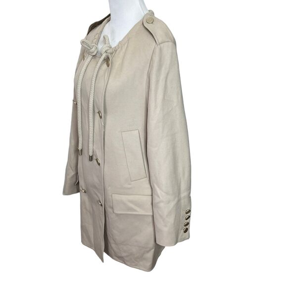 Max Mara Double Breasted Wool Blazer Women’s Size 6 Beige Long Sleeve - Picture 5 of 16